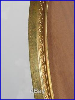 07b2 Ancien Cadre Photo 33 X 23 Bronze Laiton Dore 1900 Décor Nuds Louis XVI