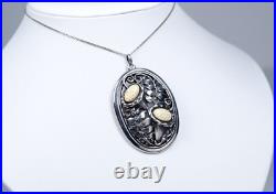 900 Argent Style Ancien Taille XXL Art Nouveau Pendentif Avec Sculpture 900 Argent Style Ancien Taille XXL Art Nouveau Pendentif Avec Sculpture