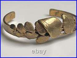 ANCIEN Bracelet Jonc Vermeil Art nouveau ANTIQUE Sterling Silver bracelet