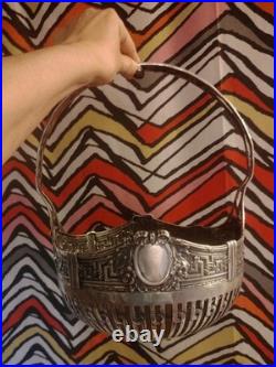 ANCIEN PANIER-ARGENT 800- WTB (WILHELM BINDER) ART NOUVEAU-ALLEMAGNE-XIX Sec