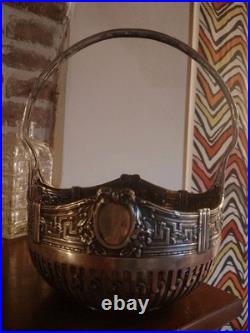 ANCIEN PANIER-ARGENT 800- WTB (WILHELM BINDER) ART NOUVEAU-ALLEMAGNE-XIX Sec