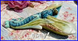 ANCIENNE BOUQUETIÈRE LIBÉLLULE en BARBOTINE fin XIXe style Art Nouveau ANCIENNE BOUQUETIÈRE LIBÉLLULE en BARBOTINE fin XIXe style Art Nouveau