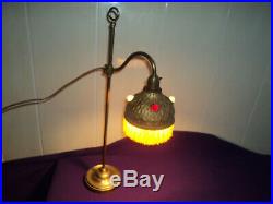 ANCIENNE LAMPE DE BUREAU NOTAIRE BANQUIER LAITON 1900 art deco/nouveau