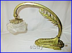 ANCIENNE LAMPE SIGNEE CHARLES RANC BRONZE Arts Decoratifs-Art Nouveau Signée