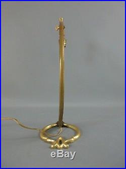 ART NOUVEAU PIED DE LAMPE ANCIEN SIGNÉ A. D AUGUSTE DELAFONTAINE H 35,5 cm