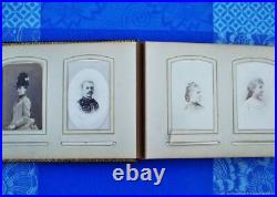 Album photo ancien Fleurs XIX siècle Art Nouveau Antique photo album Fleurs X