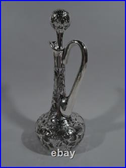Alvin Décanteur 36150 Ancien Art Nouveau Américain Argent Revêtement &