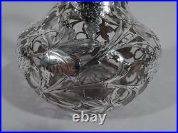 Alvin Décanteur 36150 Ancien Art Nouveau Américain Argent Revêtement &