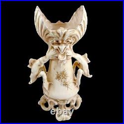 Ancien Art Nouveau Alfred Stellmacher pour Turn Teplitz Porcelaine Grotesque