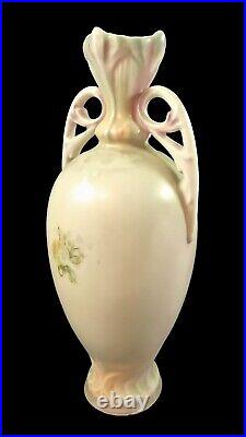 Ancien Art Nouveau Austro-Hungarian Bohèmien Floral Double Géré Porcelaine Vase