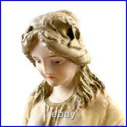 Ancien Art Nouveau Ernst Wahliss Turn Wein Porcelaine Figurine Femme Geography Ancien Art Nouveau Ernst Wahliss Turn Wein Porcelaine Figurine Femme Geography