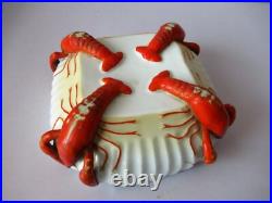 Ancien Art Nouveau Homard Poterie Porcelaine Bol Service Collection Rare F Ancien Art Nouveau Homard Poterie Porcelaine Bol Service Collection Rare F