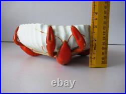 Ancien Art Nouveau Homard Poterie Porcelaine Bol Service Collection Rare F