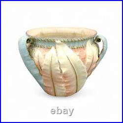 Ancien Art Nouveau Royal Worcester Porcelaine de Fard Pot Fleur Jardinière Cache