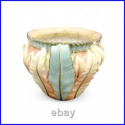 Ancien Art Nouveau Royal Worcester Porcelaine de Fard Pot Fleur Jardinière Cache