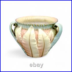 Ancien Art Nouveau Royal Worcester Porcelaine de Fard Pot Fleur Jardinière Cache