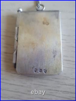 Ancien Carnet De Bal En Argent Art Nouveau