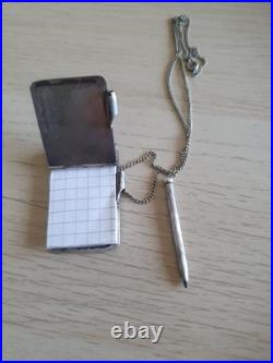 Ancien Carnet De Bal En Argent Art Nouveau