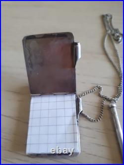 Ancien Carnet De Bal En Argent Art Nouveau