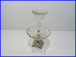 Ancien Centre De Table Coupe Vase Cornet Tulipier Surtout De Table Art Nouveau