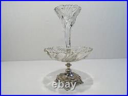 Ancien Centre De Table Coupe Vase Cornet Tulipier Surtout De Table Art Nouveau