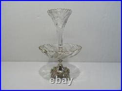 Ancien Centre De Table Coupe Vase Cornet Tulipier Surtout De Table Art Nouveau