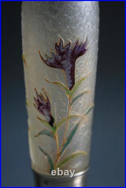 Ancien Flacon Absithe En Verre Art Nouveau Vers 1900, Éventuellement Legras