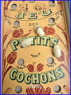 Ancien Jeu Des Petits Cochons 1900 Art Nouveau Collections Old Game Altes Spiel