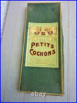 Ancien Jeu Des Petits Cochons 1900 Art Nouveau Collections Old Game Altes Spiel