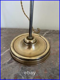 Ancien Lampe à Poser Col de Cygne Art Nouveau Tulipe Monte Baisse France 50Cm Ancien Lampe à Poser Col de Cygne Art Nouveau Tulipe Monte Baisse France 50Cm