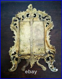 Ancien Magnifique Miroir À Poser Tout En Laiton Biseauté 19 x 28 cm Art Nouveau Ancien Magnifique Miroir À Poser Tout En Laiton Biseauté 19 x 28 cm Art Nouveau