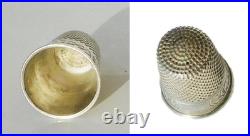 Ancien Necessaire De Couture Argent Massif French Silver Sewing Set Art Nouveau