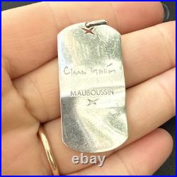 Ancien Pendentif En Argent Massif 925 Créateur Breloque Art Nouveau MAUBOUSSIN