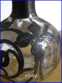 Ancien Petit Flacon Cristal Et Monture Argent Massif Style Art Nouveau Ancien Petit Flacon Cristal Et Monture Argent Massif Style Art Nouveau