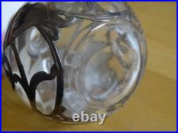 Ancien Petit Flacon Cristal Et Monture Argent Massif Style Art Nouveau Ancien Petit Flacon Cristal Et Monture Argent Massif Style Art Nouveau