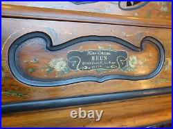 Ancien Piano Mecanique Brun Art Nouveau Old French Mecanic Piano New Art 1920