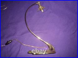 Ancien Pied De Lampe Bronze Art Nouveau/deco Tulipe Muller Daum Pate De Verre