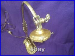 Ancien Pied De Lampe Bronze Art Nouveau/deco Tulipe Muller Daum Pate De Verre