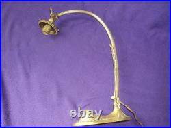 Ancien Pied De Lampe Bronze Art Nouveau/deco Tulipe Muller Daum Pate De Verre