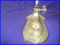 Ancien Pied De Lampe Bronze Art Nouveau/deco Tulipe Muller Daum Pate De Verre