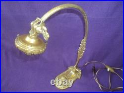 Ancien Pied De Lampe Bronze Art Nouveau/deco Tulipe Muller Daum Pate De Verre