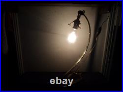 Ancien Pied De Lampe Bronze Art Nouveau/deco Tulipe Muller Daum Pate De Verre