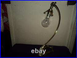 Ancien Pied De Lampe Bronze Art Nouveau/deco Tulipe Muller Daum Pate De Verre