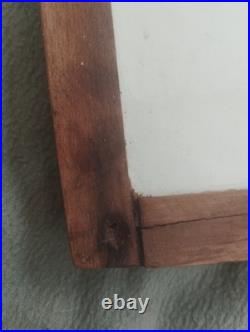 Ancien Plateau De Service Faïence Et Bois Sarreguemines Art Nouveau 1900