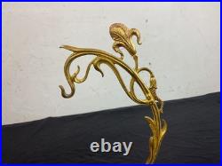 Ancien Porte Montre Gousset Art Nouveau Sculpture Grenouille