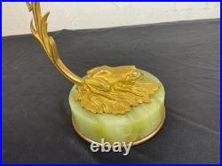 Ancien Porte Montre Gousset Art Nouveau Sculpture Grenouille