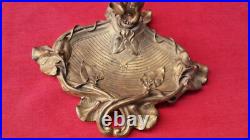 Ancien Serviteur De Cheminée Style Epoque Art Nouveau Complet Bronze Laiton Ancien Serviteur De Cheminée Style Epoque Art Nouveau Complet Bronze Laiton