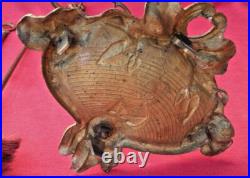 Ancien Serviteur De Cheminée Style Epoque Art Nouveau Complet Bronze Laiton Ancien Serviteur De Cheminée Style Epoque Art Nouveau Complet Bronze Laiton