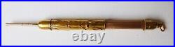 Ancien Stylo porte-mine en OR massif 18k gold pen ART NOUVEAU gui mistletoe Ancien Stylo porte-mine en OR massif 18k gold pen ART NOUVEAU gui mistletoe