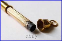 Ancien Stylo porte-mine en OR massif 18k gold pen ART NOUVEAU gui mistletoe Ancien Stylo porte-mine en OR massif 18k gold pen ART NOUVEAU gui mistletoe